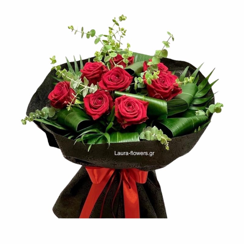 Bouquet with red roses 45 euros