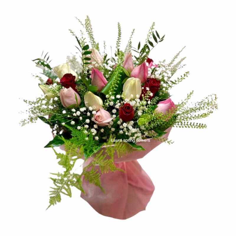 Bouquet with roses 63 euros