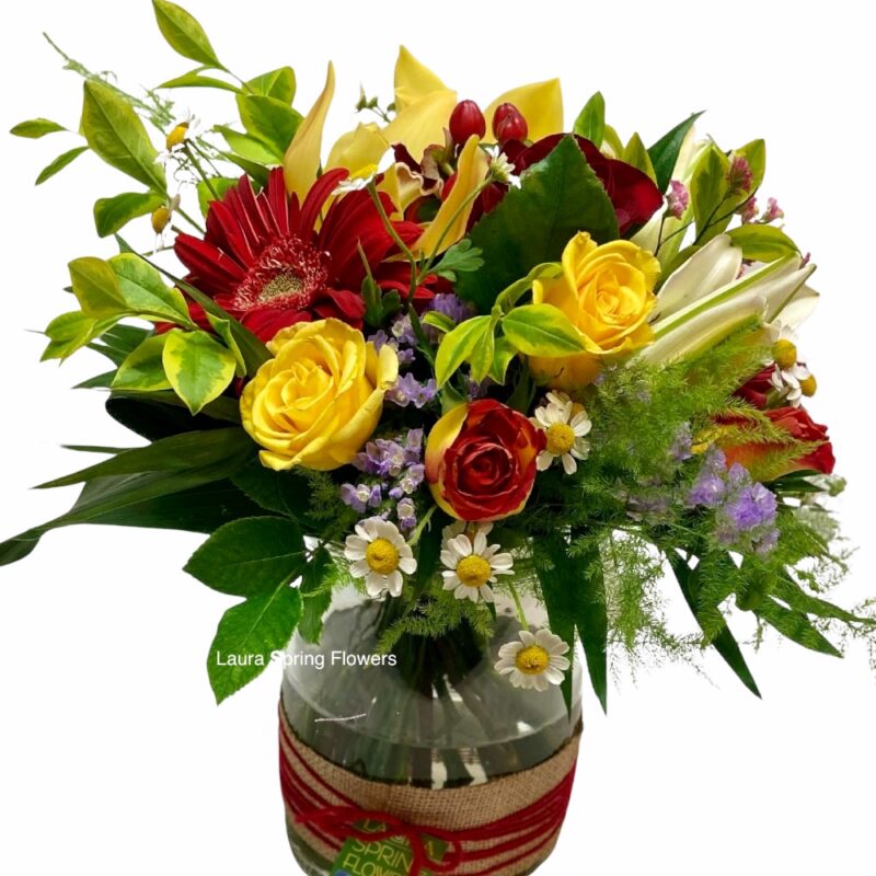 Bouquet with various flowers 38 euros 2