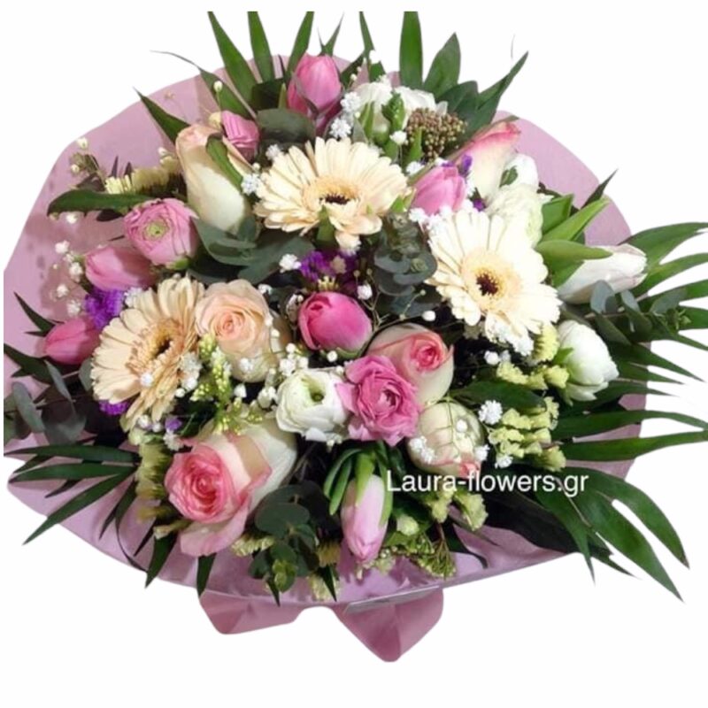 Bouquet with various flowers 38 euros