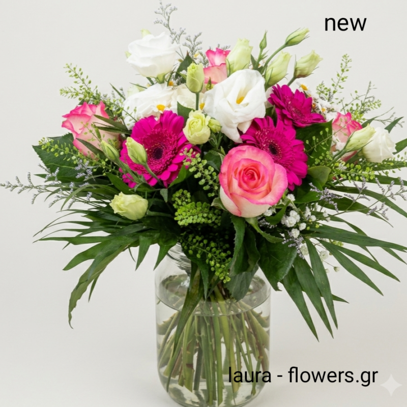 Bouquet with various seasonal flowers